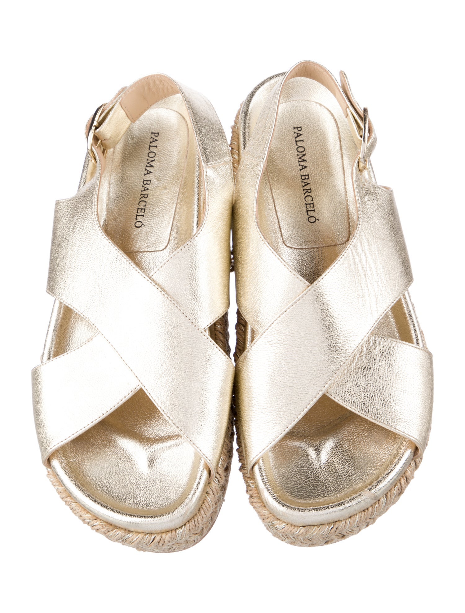 Paloma Barceló Leather Espadrilles