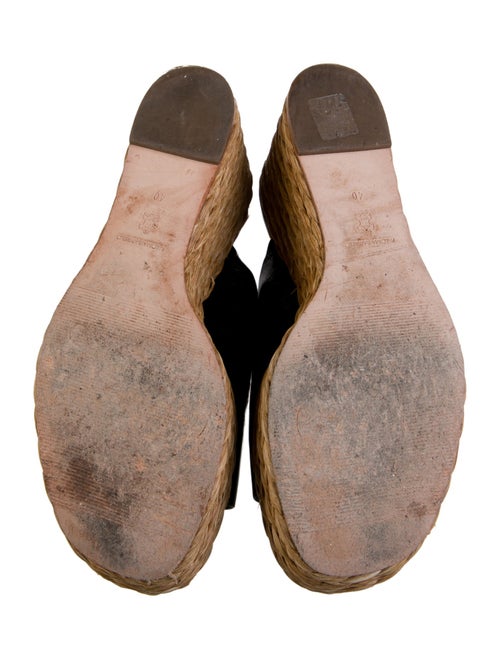 Paloma Barceló Patent Leather Animal Print Espadrilles