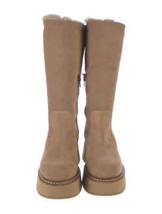 Paloma Barceló Suede Riding Boots