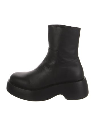 Paloma Barceló Leather Combat Boots