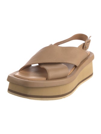 Paloma Barceló Leather Slingback Sandals