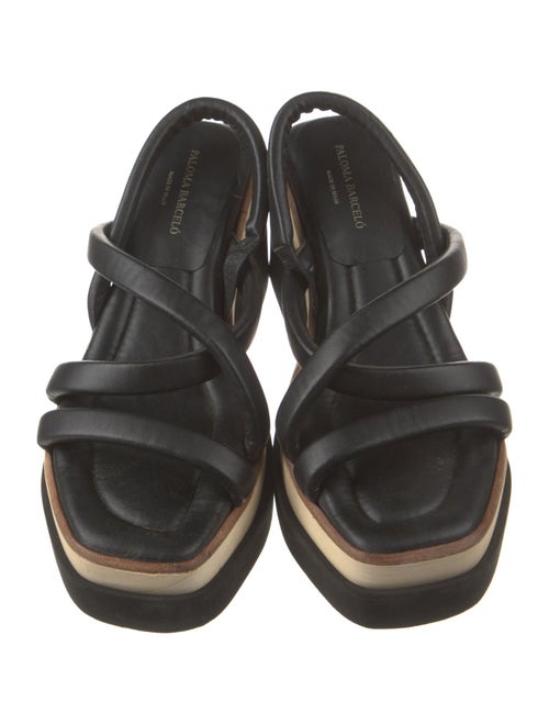 Paloma Barceló Leather Slingback Sandals