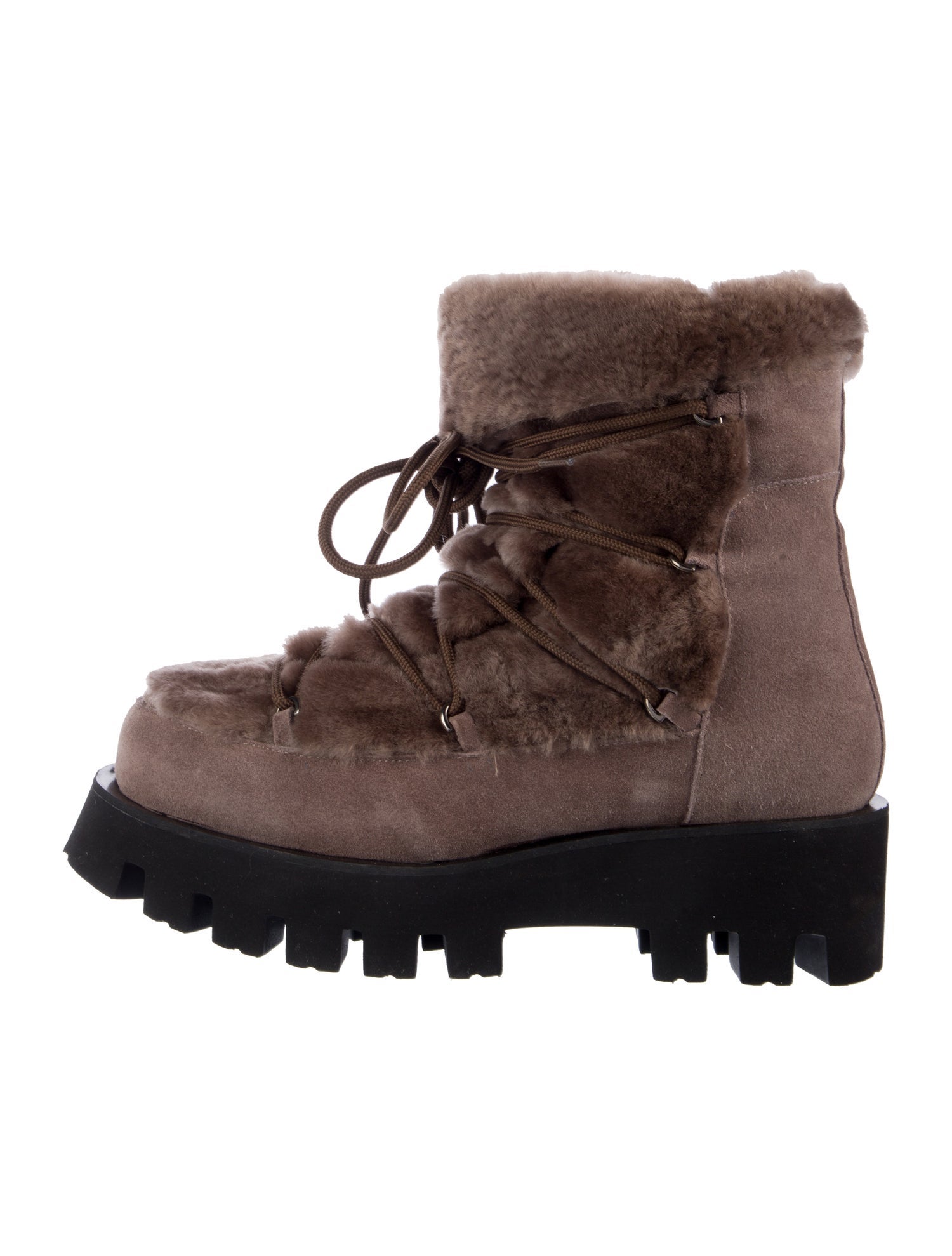 Paloma Barceló Suede Lace-Up Boots