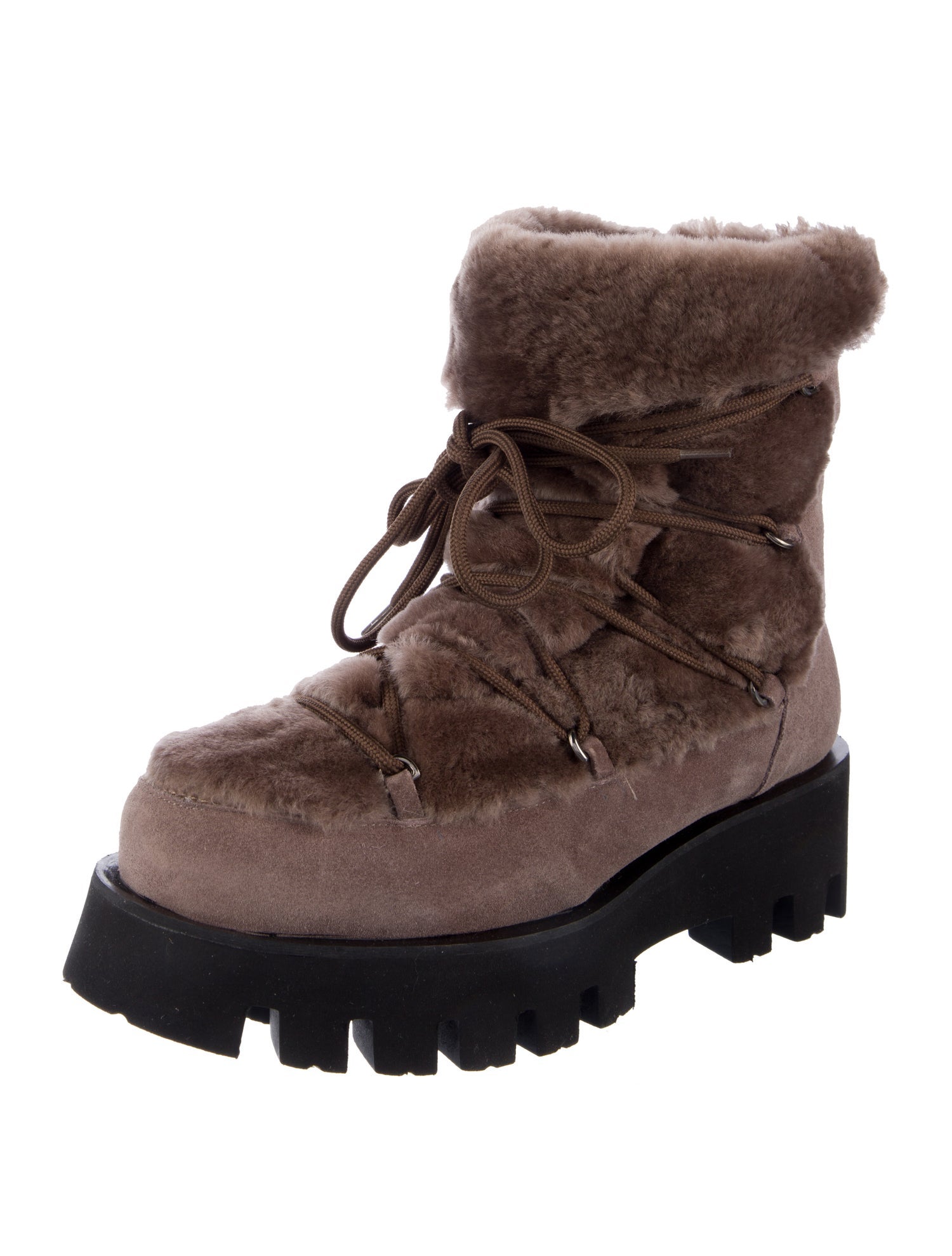 Paloma Barceló Suede Lace-Up Boots
