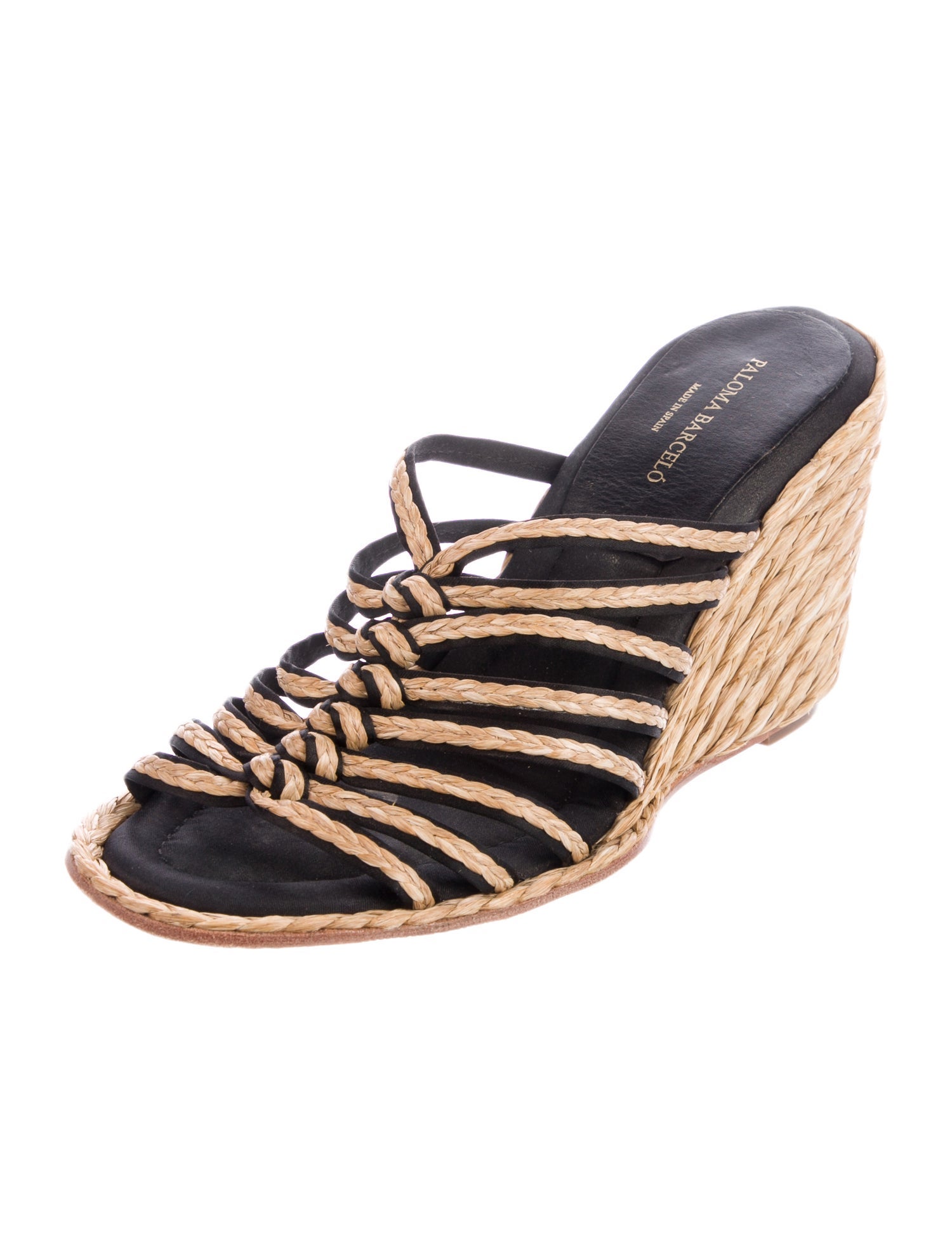 Paloma Barceló Straw Espadrilles