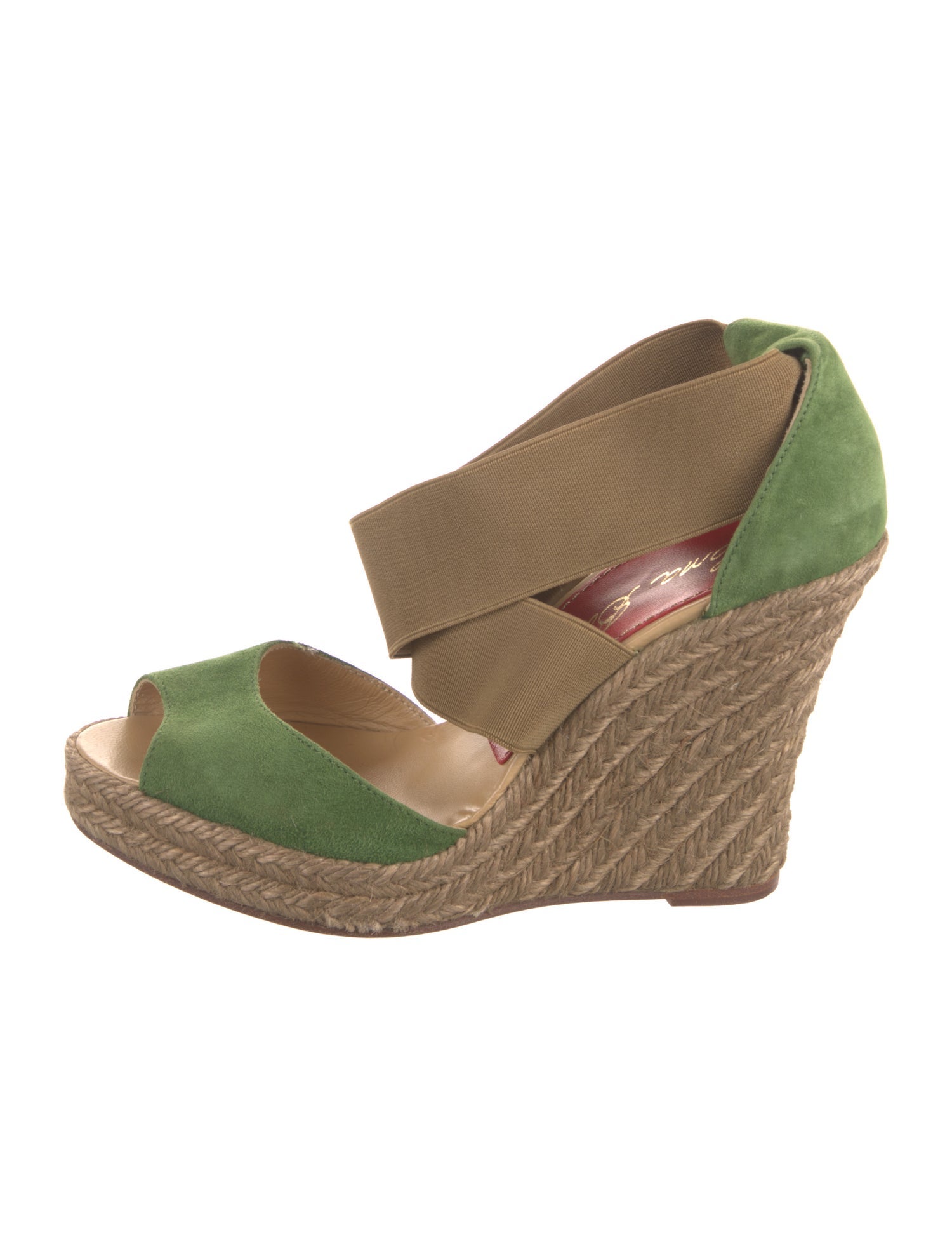 Paloma Barceló Suede Colorblock Pattern D'Orsay Pumps