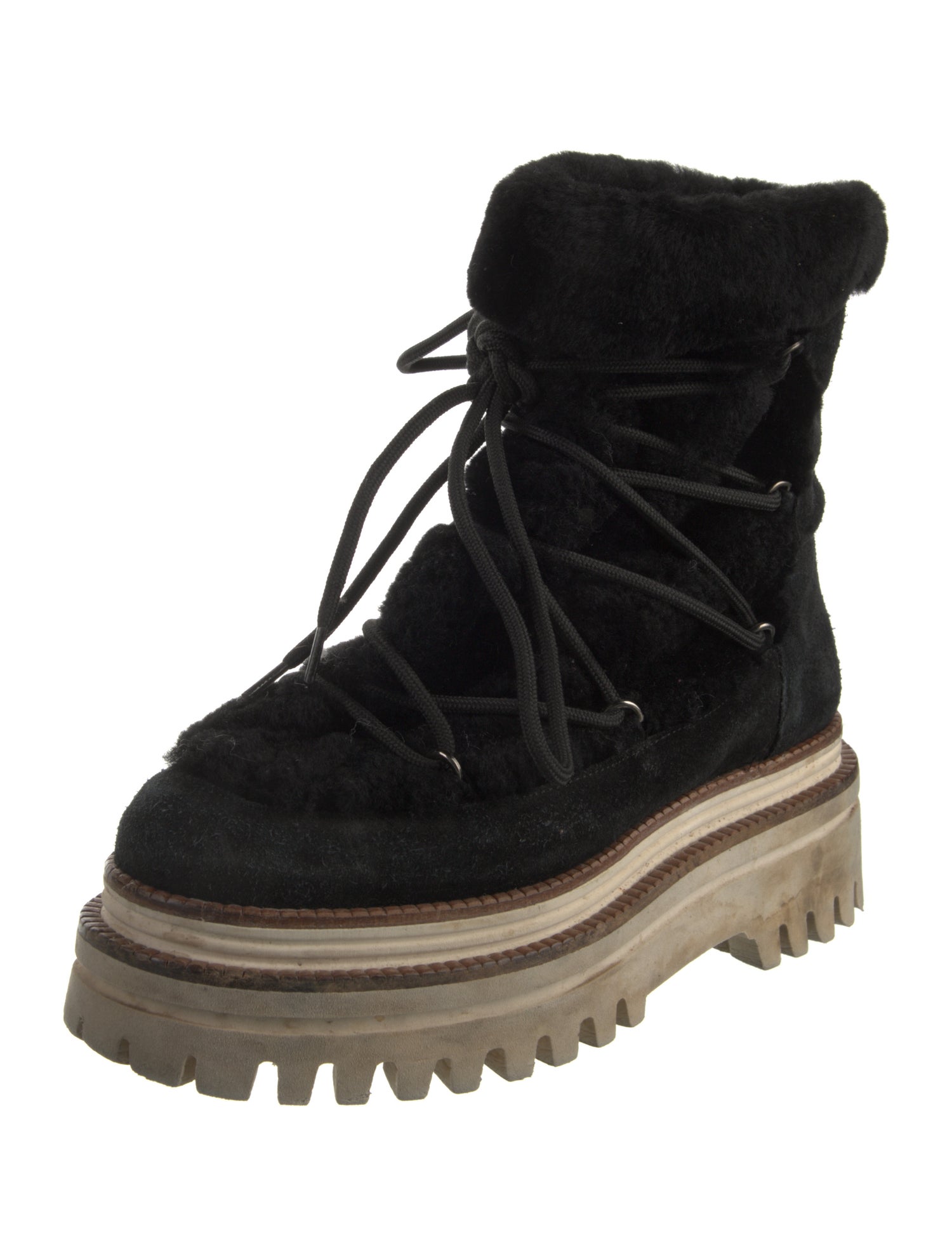 Paloma Barceló Leather Lace-Up Boots