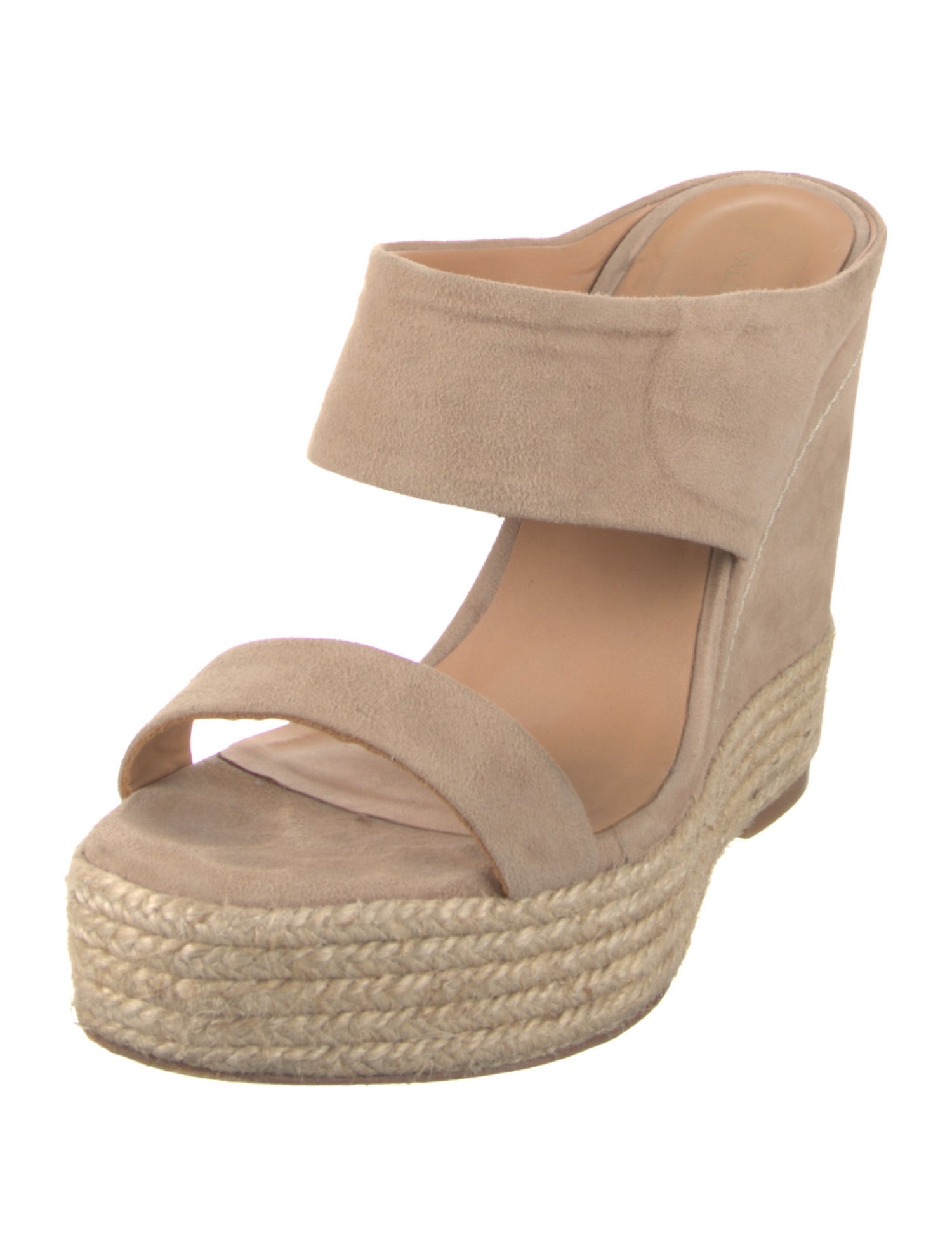 Paloma Barceló Suede Braided Accents Espadrilles