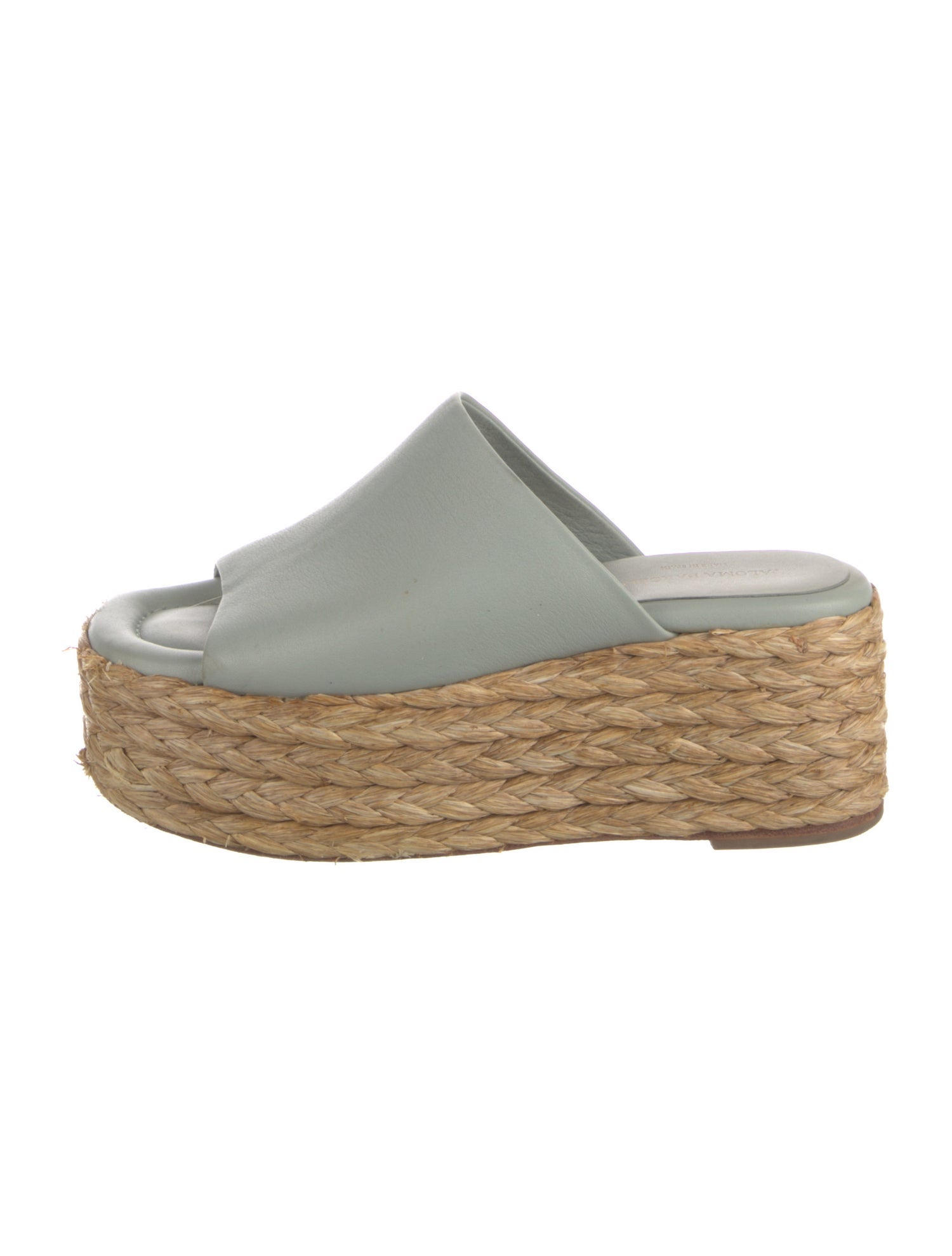 Paloma Barceló Leather Braided Accents Espadrilles