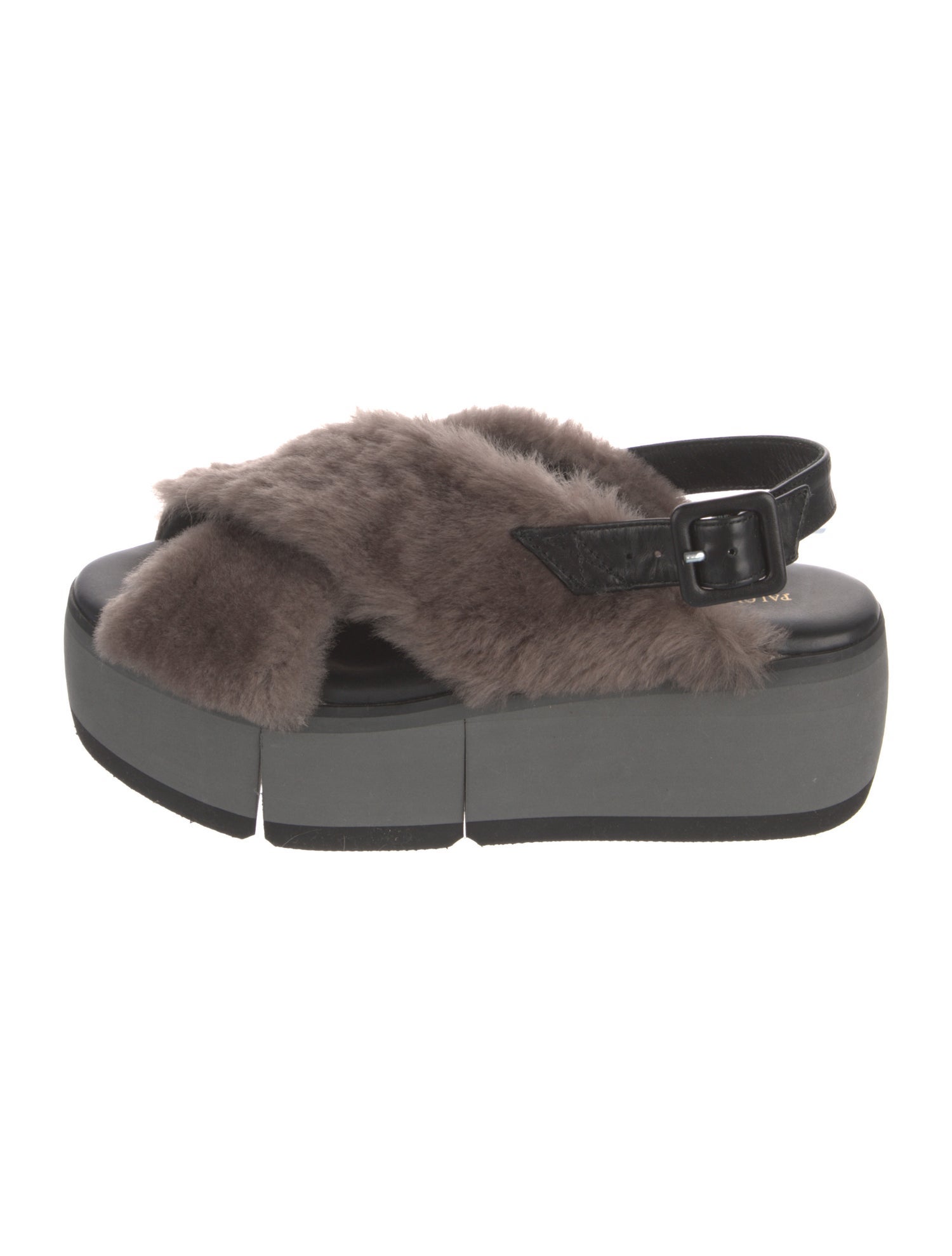 Paloma Barceló Fur Slingback Sandals