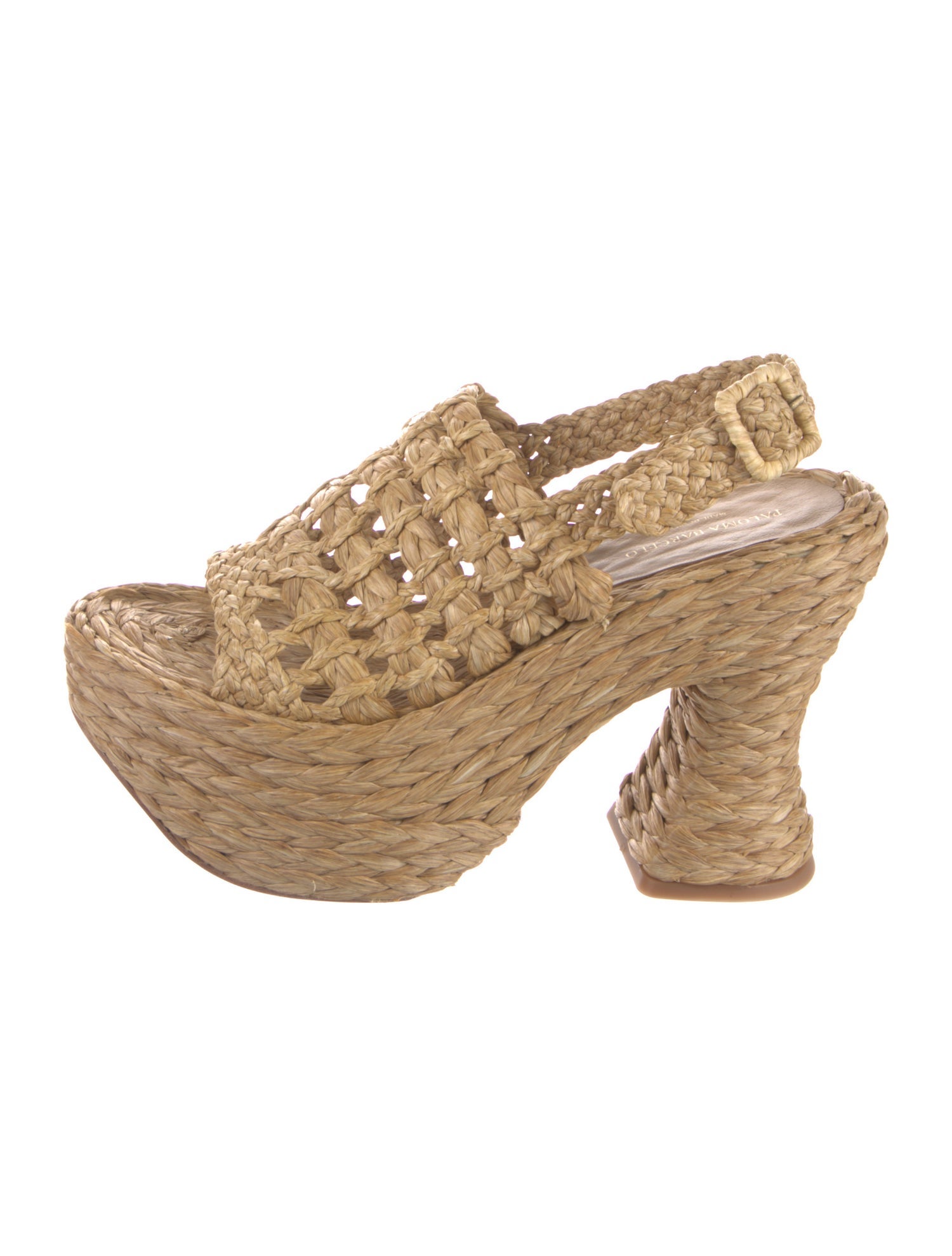 Paloma Barceló Raffia Espadrilles