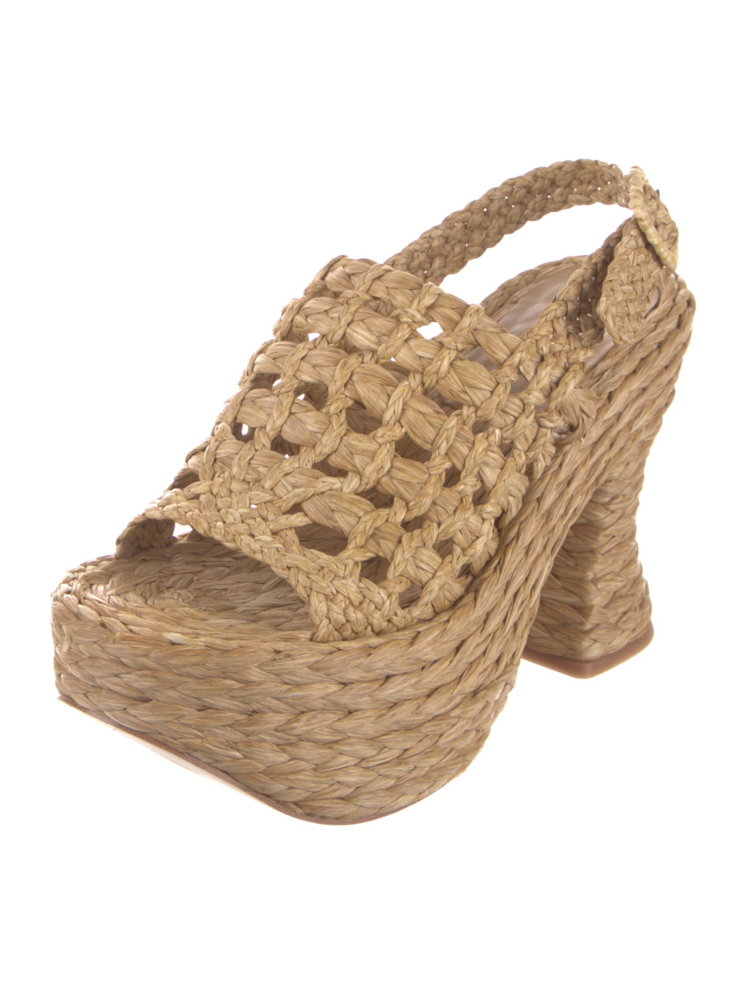 Paloma Barceló Raffia Espadrilles