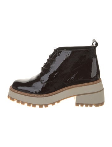 Pre-owned Paloma Barceló Patent Leather Boots In Neutral