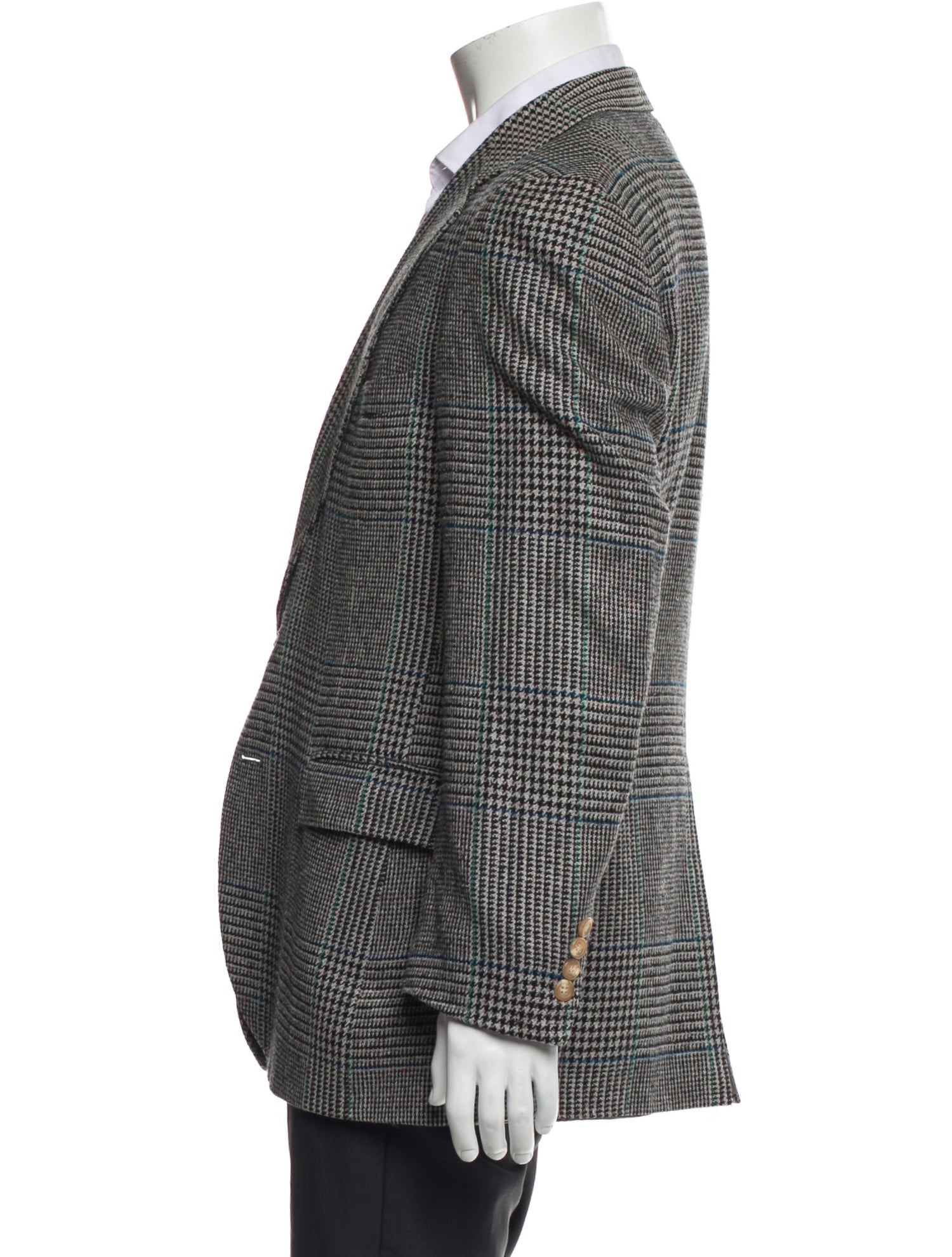 Polo University Club By Ralph Lauren Plaid Houndstooth Blazer