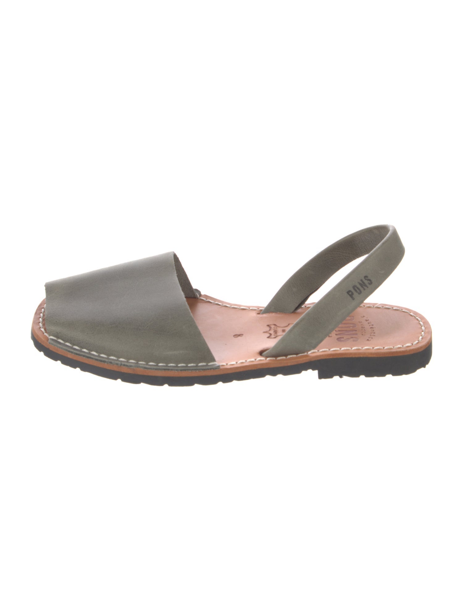 Pons Avarcas Leather Slingback Flats