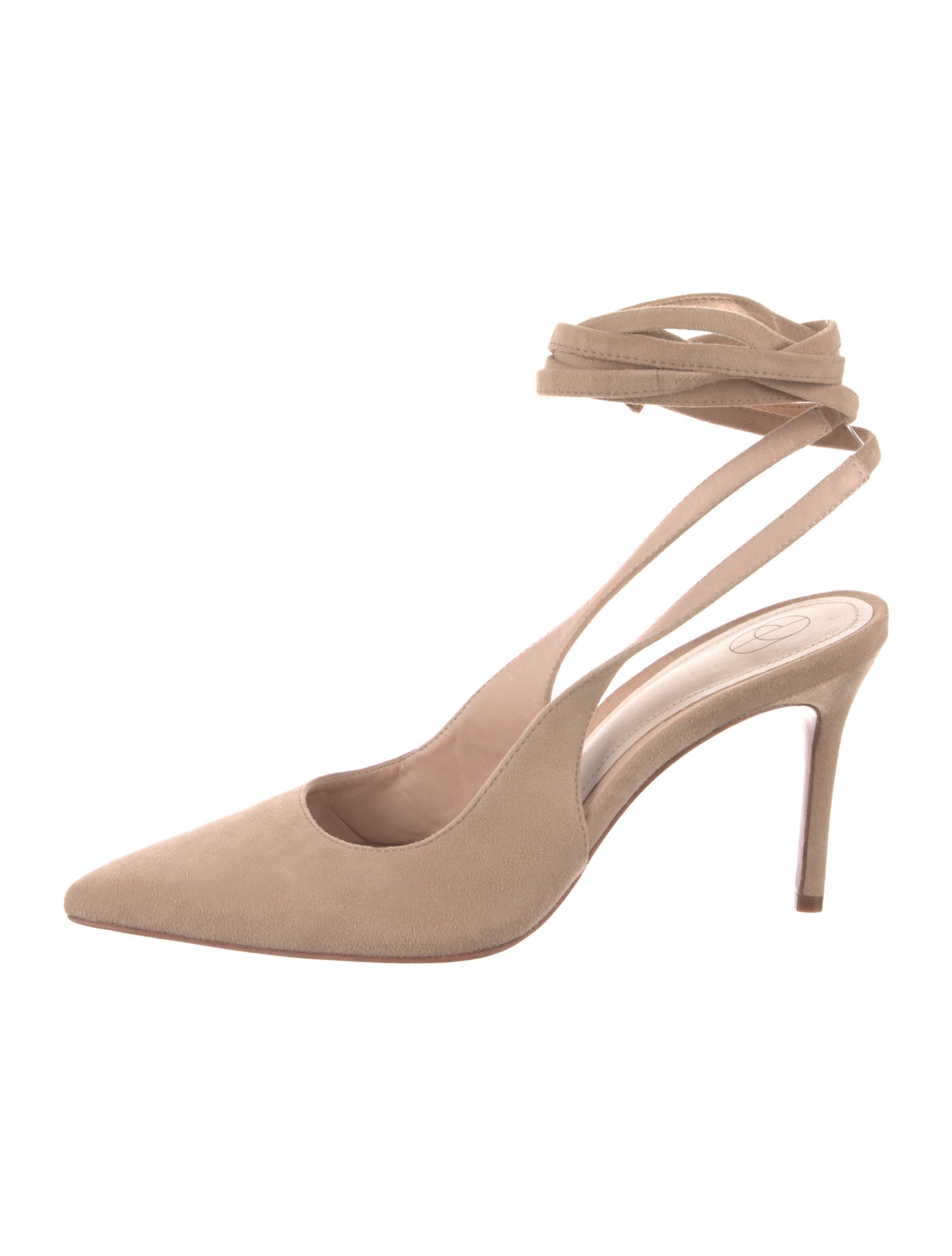 Porte & Paire Suede Slingback Pumps