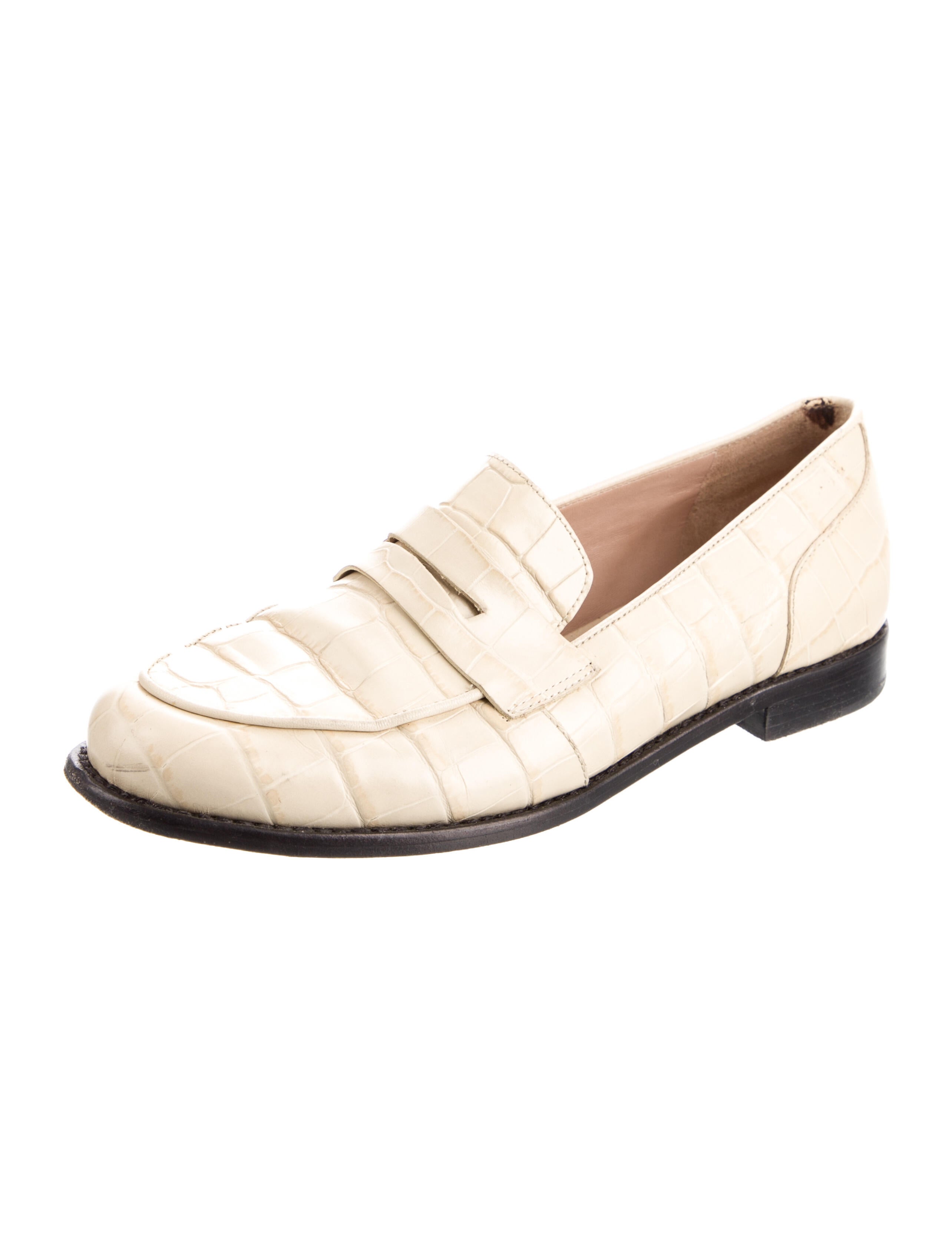 Porte & Paire Crocodile Loafers