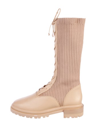 Porte & Paire Leather Combat Boots