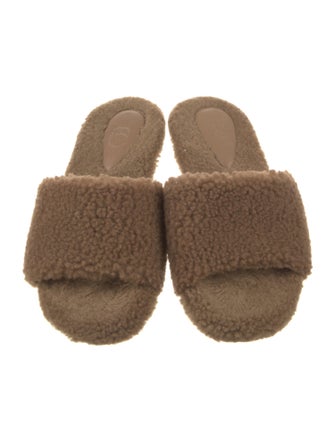 Porte & Paire Shearling Slides
