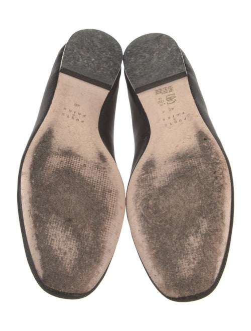 Porte & Paire Satin Bow Accents Ballet Flats