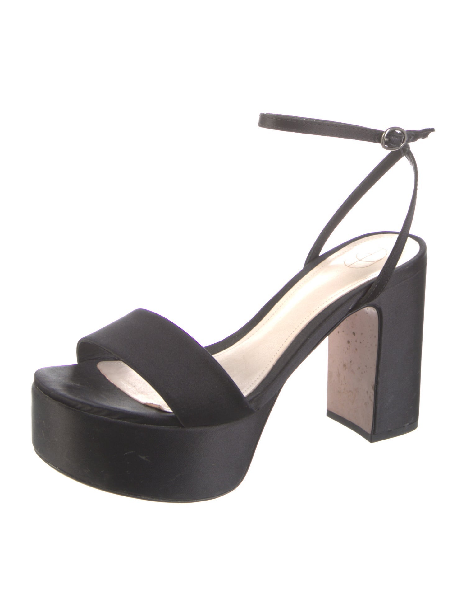 Porte & Paire Satin Sandals