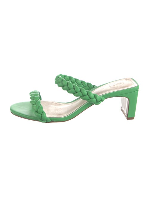 Porte & Paire Leather Braided Accents Slides