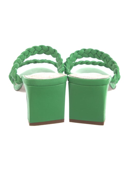 Porte & Paire Leather Braided Accents Slides