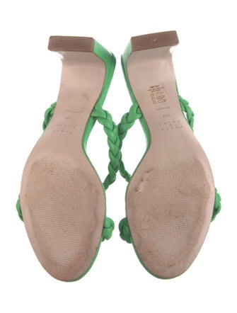 Porte & Paire Leather Braided Accents Slides