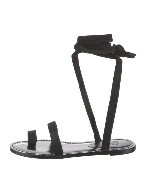 Porte & Paire Patent Leather Gladiator Sandals