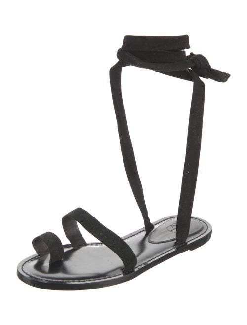 Porte & Paire Patent Leather Gladiator Sandals