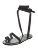 Porte & Paire Patent Leather Gladiator Sandals