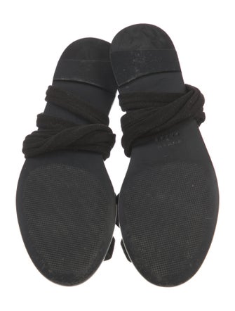 Porte & Paire Patent Leather Gladiator Sandals