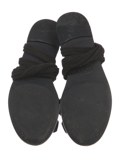 Porte & Paire Patent Leather Gladiator Sandals