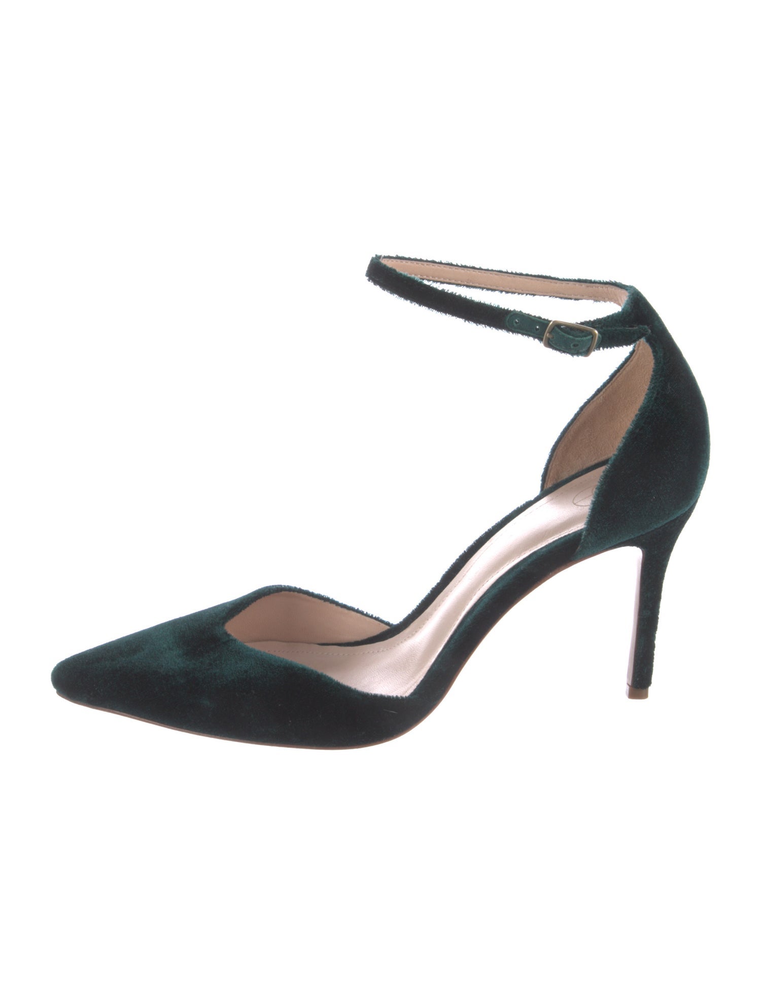 Porte & Paire Velvet Cutout Accent D'Orsay Pumps