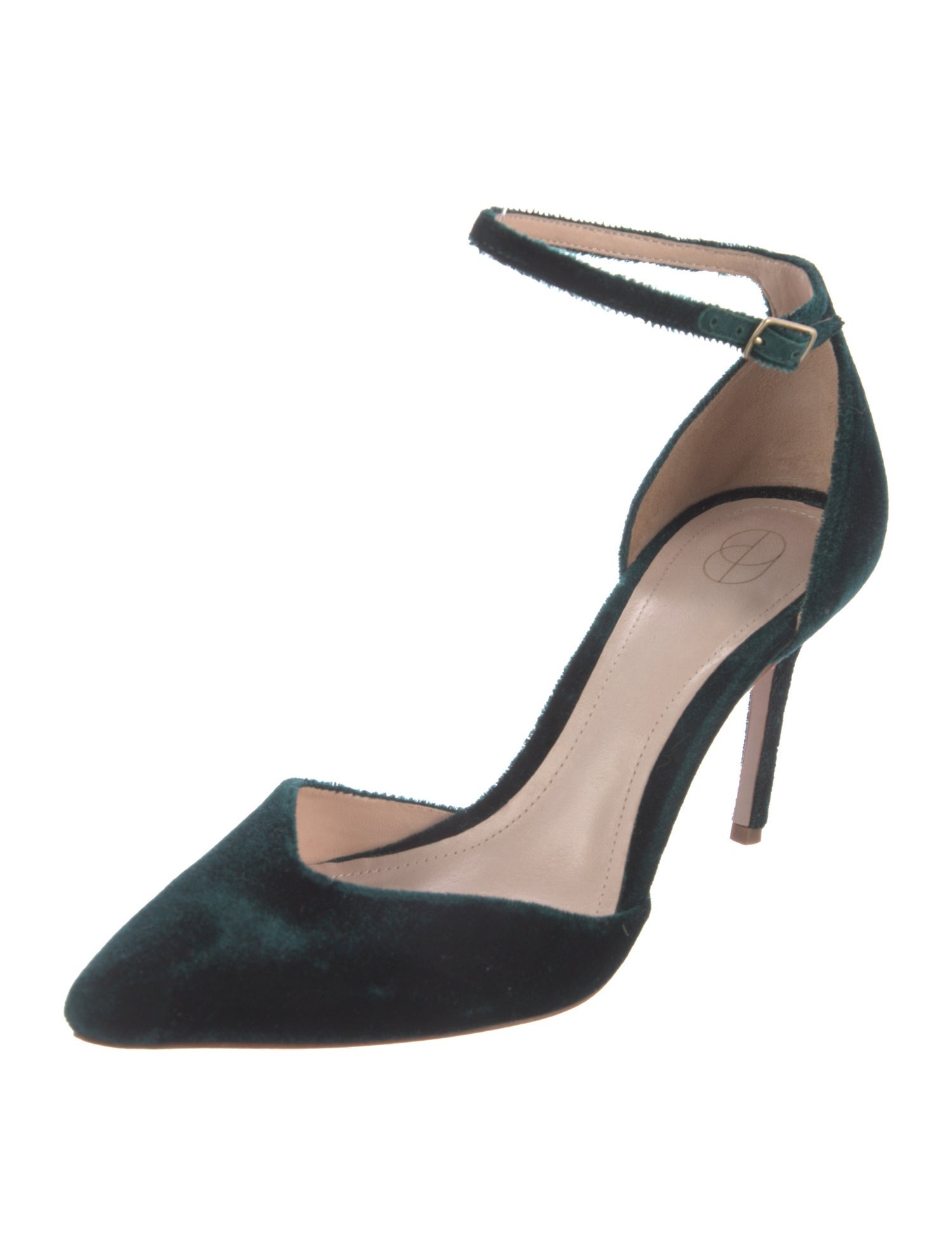 Porte & Paire Velvet Cutout Accent D'Orsay Pumps