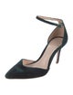 Porte & Paire Velvet Cutout Accent D'Orsay Pumps