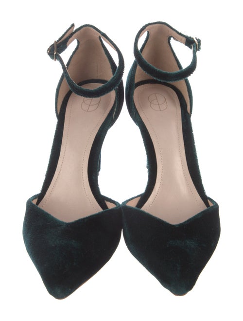 Porte & Paire Velvet Cutout Accent D'Orsay Pumps