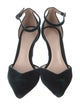 Porte & Paire Velvet Cutout Accent D'Orsay Pumps