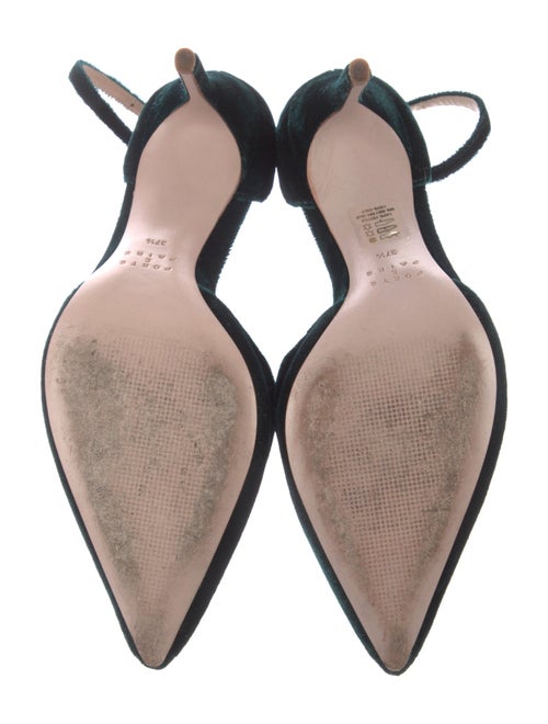 Porte & Paire Velvet Cutout Accent D'Orsay Pumps