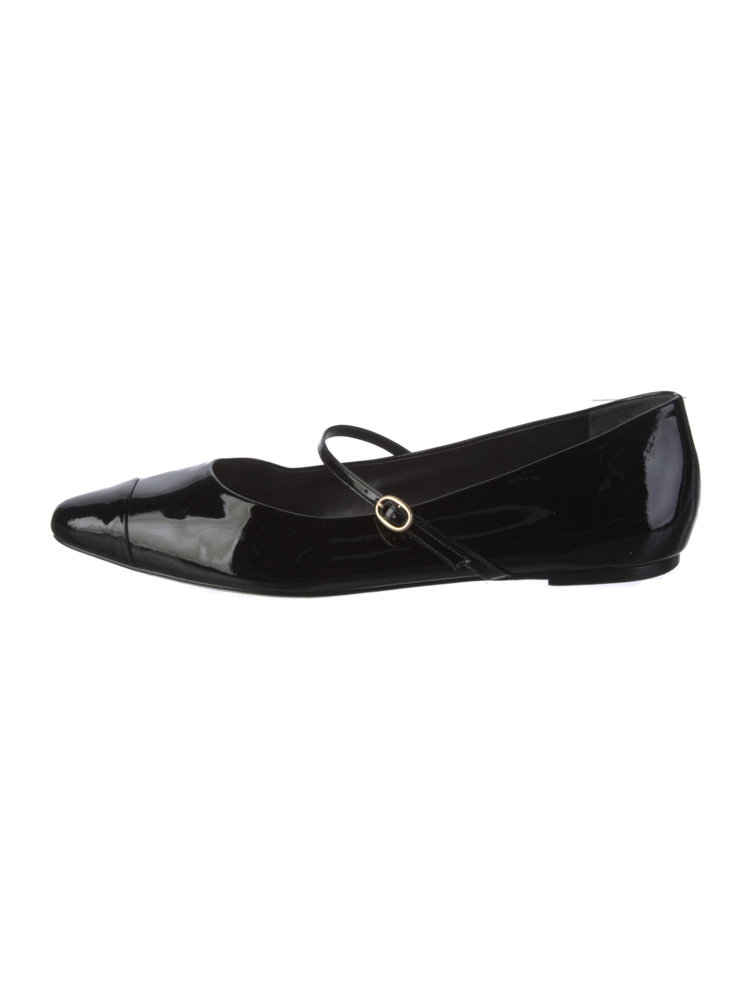 Porte & Paire Patent Leather Mary Jane Flats