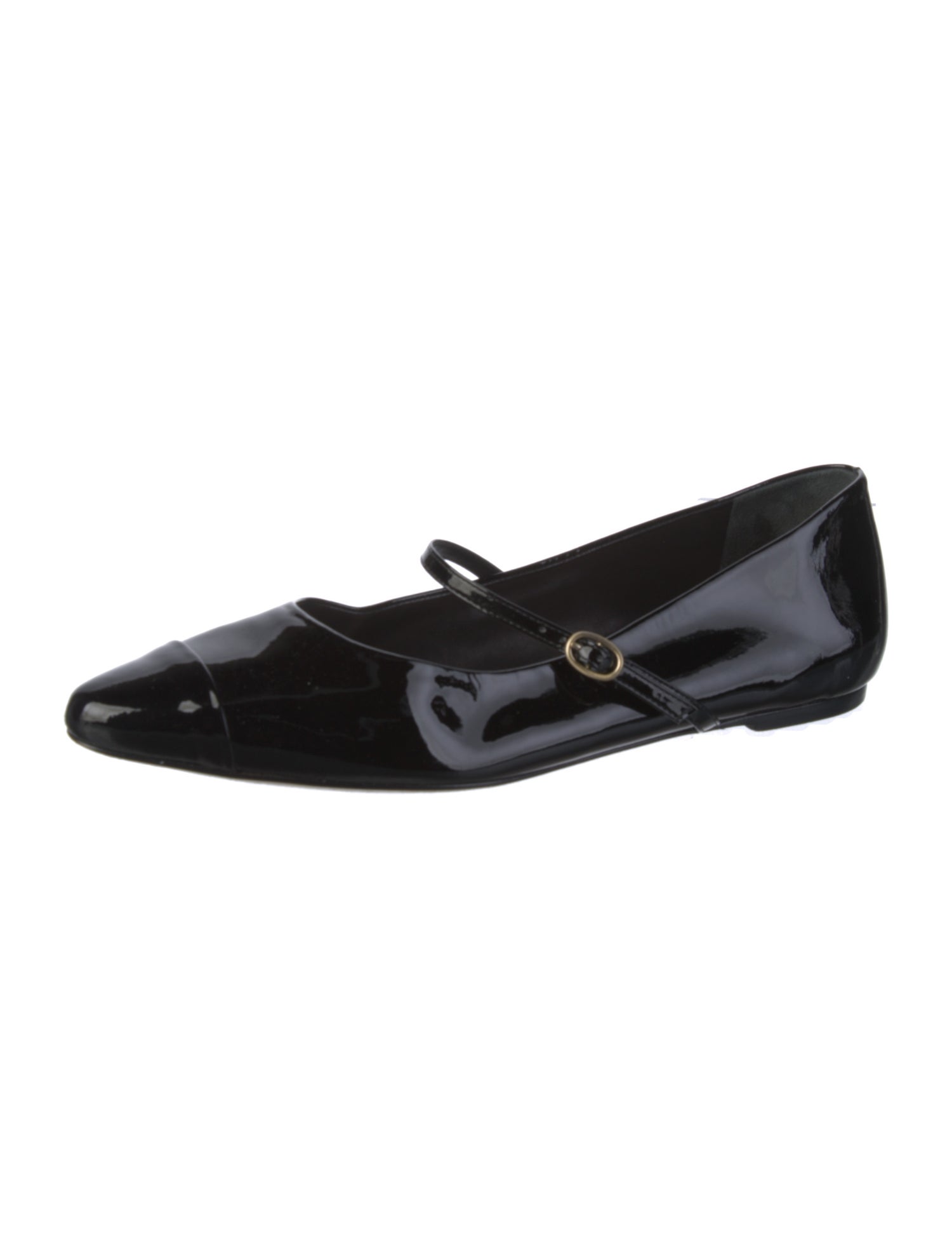 Porte & Paire Patent Leather Mary Jane Flats
