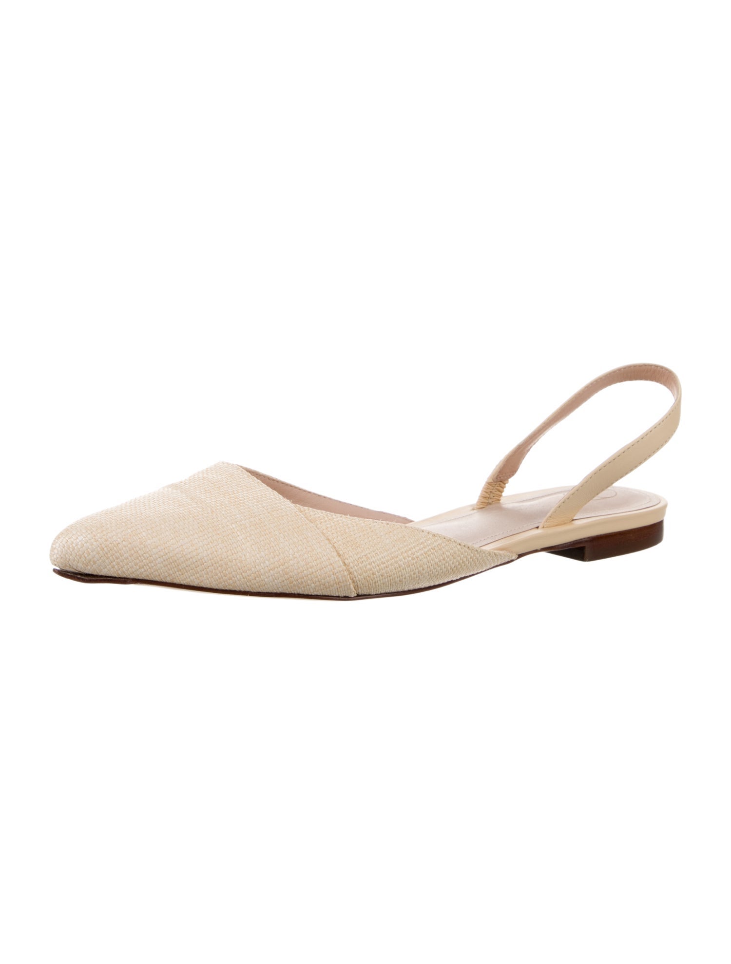 Porte & Paire Suede Slingback Flats