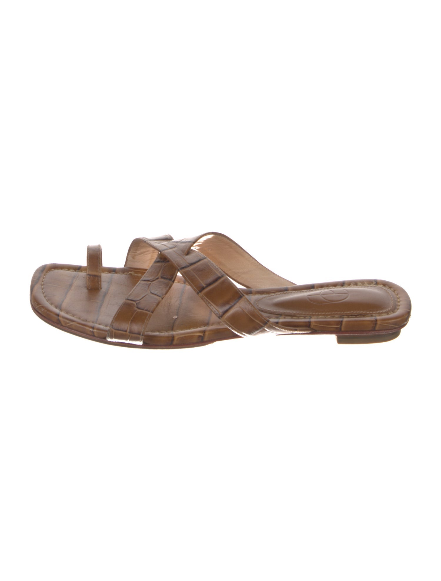 Porte & Paire Leather Slides