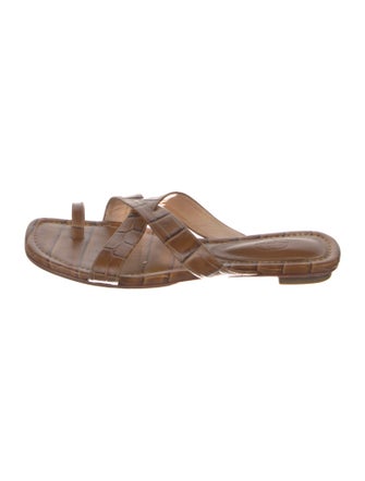 Porte & Paire Leather Slides