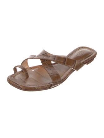 Porte & Paire Leather Slides