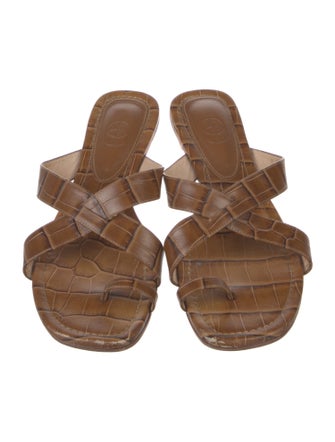 Porte & Paire Leather Slides