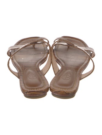 Porte & Paire Leather Slides