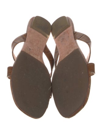 Porte & Paire Leather Slides