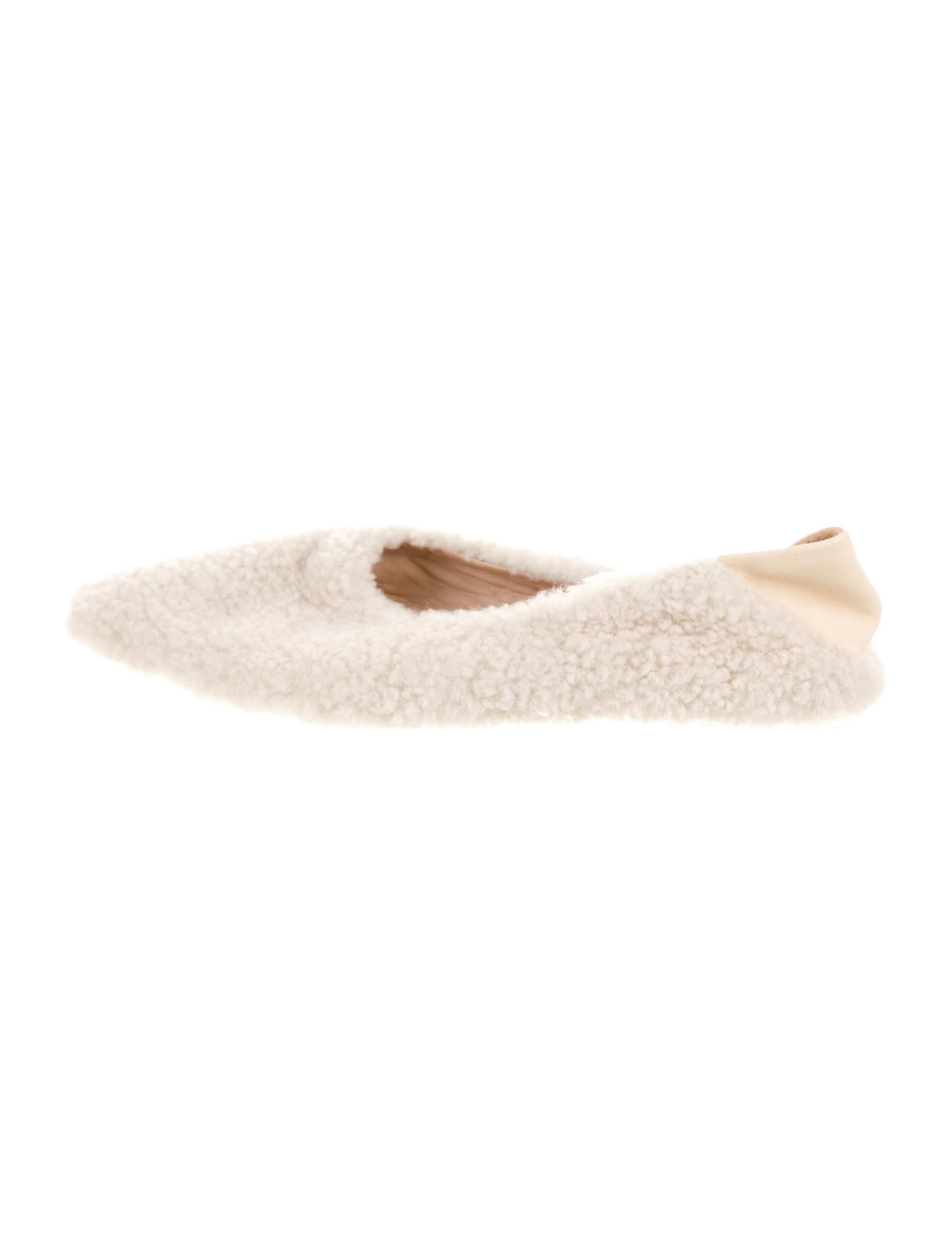 Porte & Paire Shearling Mules