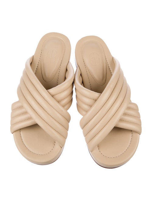 Porte & Paire Leather Slides